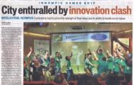 1st Innompic Games, newspaper artcile, Hindustan Times, India