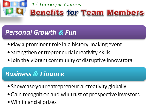 Innompic Games: benefits for innovation team memebrs