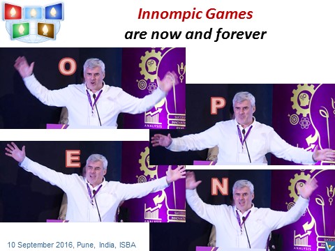 Innompic Games are now and forever O-P-E-N Vadim Kotelnikov Innompics launch ISBA 2016