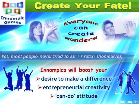 Innompics - Innompic Web Games - Create Your Fate - Boost your entrepreneurial creativity and can-do attitude, make a difference
