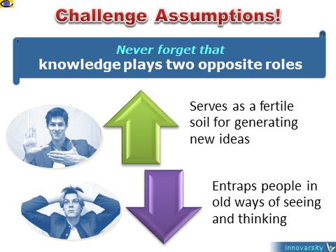 Message to the world on knowledge, fertile soil, trap, challenge assumptions, Vadim Kotelnikov quotes