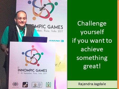 Messageful Image Challenge yourself if you want to achieve something great Rajendra Jagdale