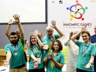 Russia Best Innovation Team 1st Innompic Games 2017 India Innompic Gesture