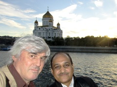 Vadim Kotelnikov, Rajendra Jagdale, Moscow river, Christ Cathedral