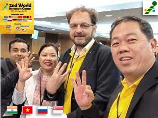 World Innompic Games 2018, Malaysia, UniKL, International Jury members Kim Peng Fu, Vladislav Tarasenko, Ahishek Vaish, Ngyen, Singapore, Russia, Vietnam, India