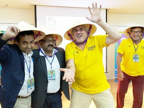 Vadim Kotelnikov fun Innompic anthem Vietnamese hat Innompic Games 2018 Malaysia Satendra Kumar Abhishek Vaish Martti Vallila