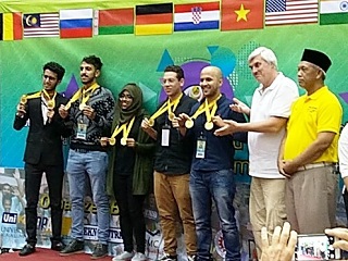 International team at Innompic Games, Malaysia UniKL international team 2018