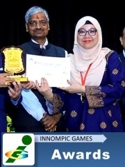 Best Actress award winner Anis Afiqah Bt Faidzuli Malaysia World Innompic Games 2019