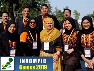 KPMSI Malaysia Innompic Team, World Innompic Games 2020, Siti Zaleha team mamager