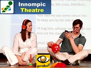 Innompic Theatre Startup Romeo & Juliet Innnobal Innovation Brainball game headset balloon