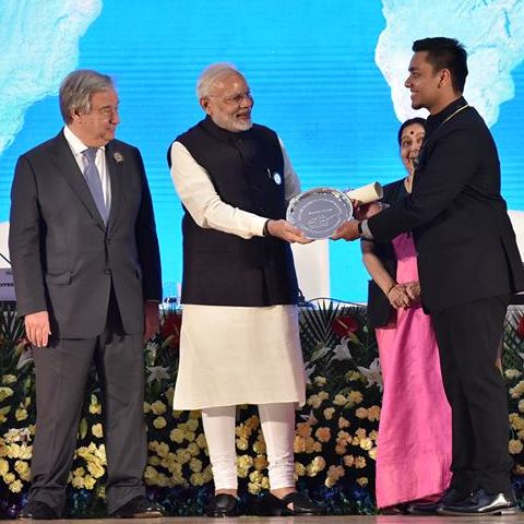 Satajot Mittal India innovation award Prime Minister Narendra Modi UN SG AntonioGutteres