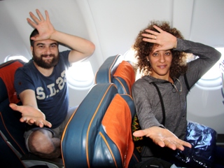 Innompic Gesture airplane Russia Israel Magomed Gamzatov Магомед Гамзатов Israeli girl Meital