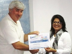 Dr. Manisha Acharya, Innompic master trainer, India, Vadim Kotelnikov, innovation guru, trainer