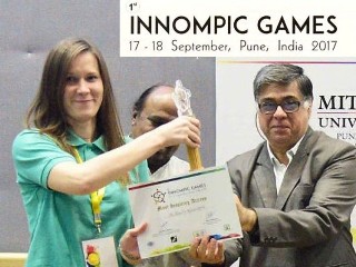 Most Brilliant Ideas award winner, Ksenia Kotelnikova, Russia, 1st Innompic Games 2017