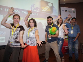 Innompic Gesture, Russia team, 1st Innompic Games 2017, Diana Puchkova, Maria Kalyanova, Magomed Gamzatov, Ksenia Kotelnikova, Sanjay India Pune Innompics