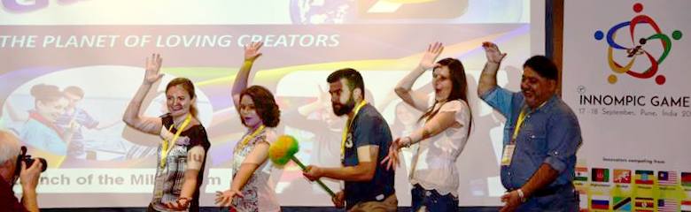World's Best Innovation Team Russia 1st Innompic Games 2017 India Ksenia Kotelnikova Magomed Gamzatow Maria Kalyanova Diana Puchkova Vadim Kotelnikov