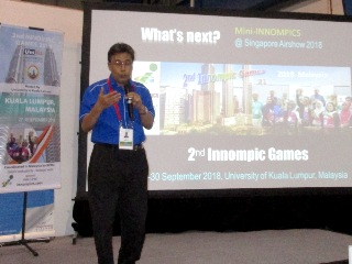 Othman Ismail is presenting 2nd Innompic Games 2018, Malaysia, at Singapore Airshow WHat's Next? WNSA