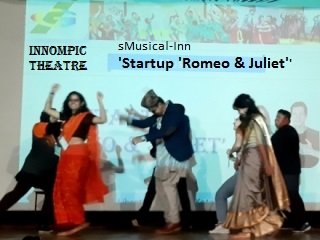 Innompic Theatre sMusical-Inn Startup Romeo & Juliet Nepali actors KUSOM MBA students