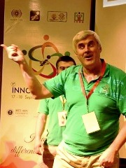Vadim Kotelnikov Founder Innompic Games Global Coordinator singing I Have a Difference To Make!