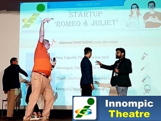 Innompic Theatre sMusical-Inn 'Startup Romeo & Juliet' Vadim Kotelnikov premiere Inida 2019 fight