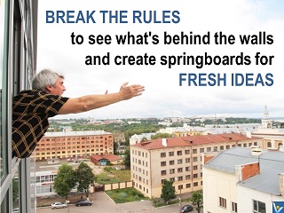 Break rules quotes, how to create breakthroughs, innovator, Vadim Kotelnikov, photogram