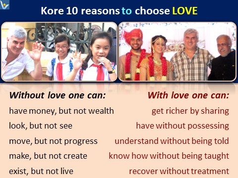 Love benefits, love message to the World, why to choose love, Vadim Kotelnikov