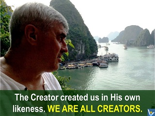 Creator quotes, we are all creators, innovation, Vadim Kotelnikov photogram 