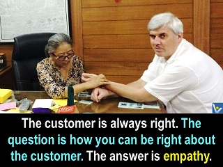 Customer is always right quotes empathy how to be right about customer Vadim Kotelnikov
