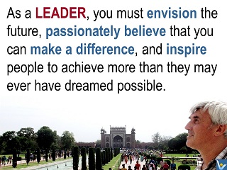 Leadership vision quotes, make a difference, Vadim Kotelnikov photogram, Innompic messages to the World