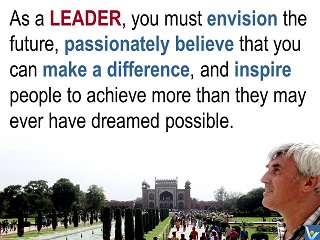 Leadership vision quotes, make a difference, Vadim Kotelnikov photogram, Innompic messages to the World