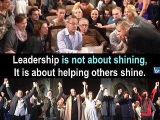 Leader as Servant, helping others shine, Vadim Kotelnikov Dennis, photogram